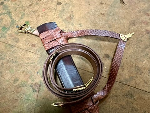 15thC Knotted - Medieval Sword Scabbard