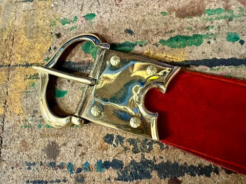 High Medieval X-tied or buckled sword scabbard