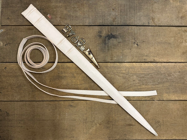 Brescia Spadona sword scabbard and associated belts and bronzeware