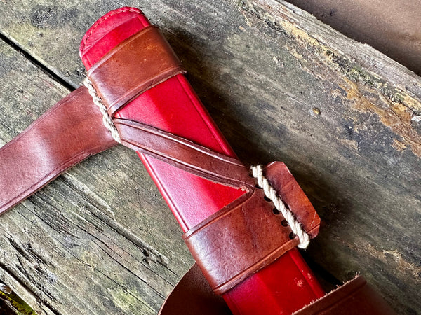Medieval Z sword scabbard - Rounded Rain Flap