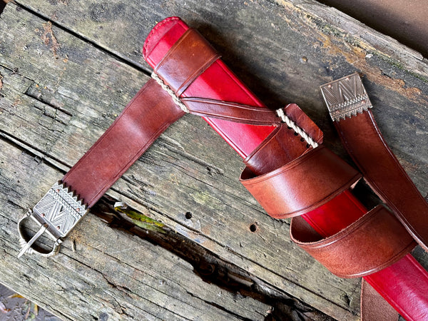 Medieval Z sword scabbard - Rounded Rain Flap