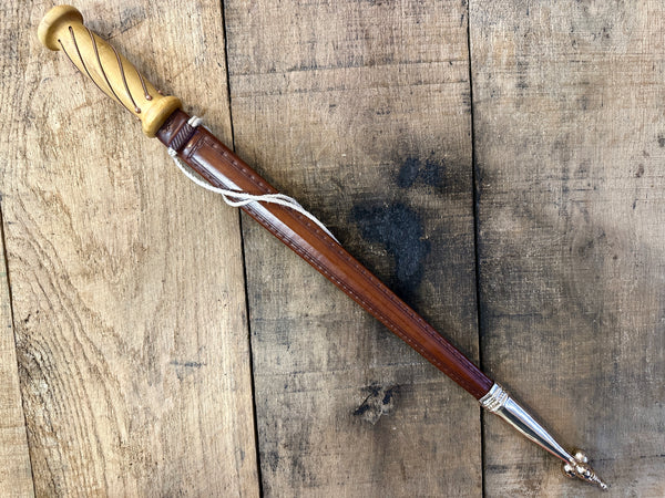 15thC wood and copper rondel