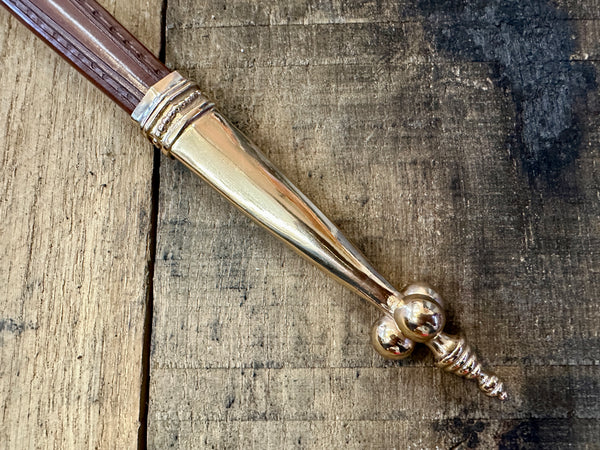 15thC wood and copper rondel