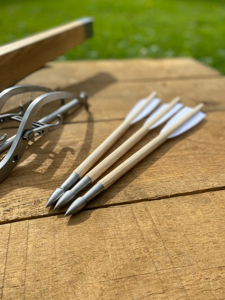 15thC Medieval 'Munition' Crossbow, Bow Irons, 170lb - With Steel Butt Cap