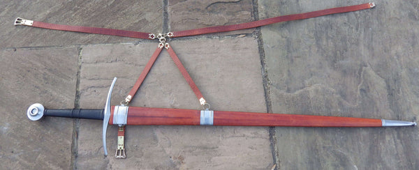 medieval scabbard wood hangers chape locket albion sword