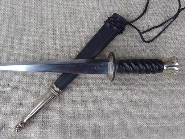 english rondel dagger medieval 14thC hollow ground bronze