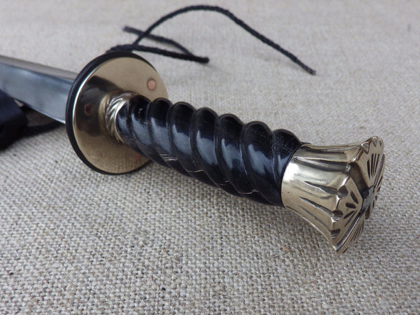 english rondel dagger medieval 14thC hollow ground bronze