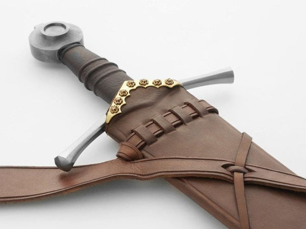 medieval integrated sword scabbard reenactment albion