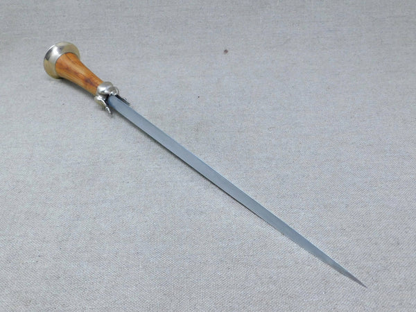 French triangular rondel dagger bollock medieval renaissance reenactment 