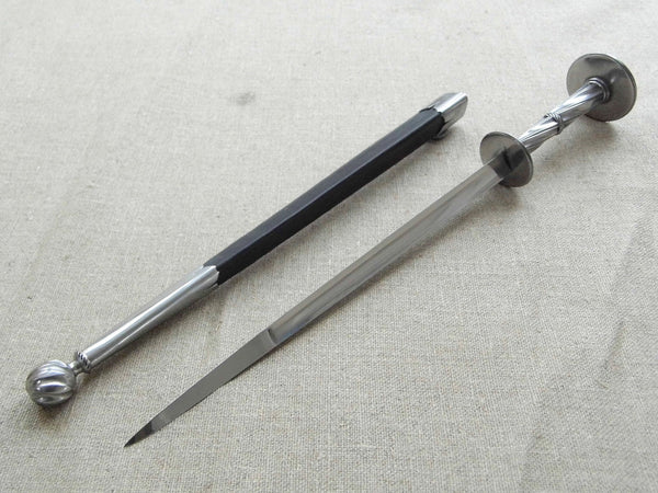 Landsknecht rondel dagger steel triangular medieval renaissance reenactment 