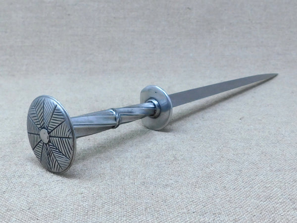 Landsknecht rondel dagger steel triangular medieval renaissance reenactment 