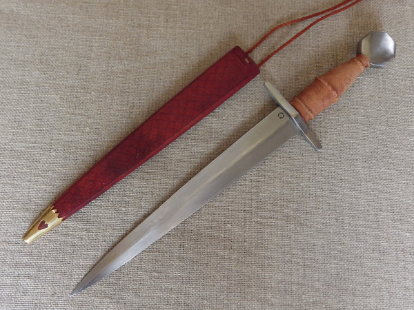Balliol quillon dagger 13thC cord bound medieval