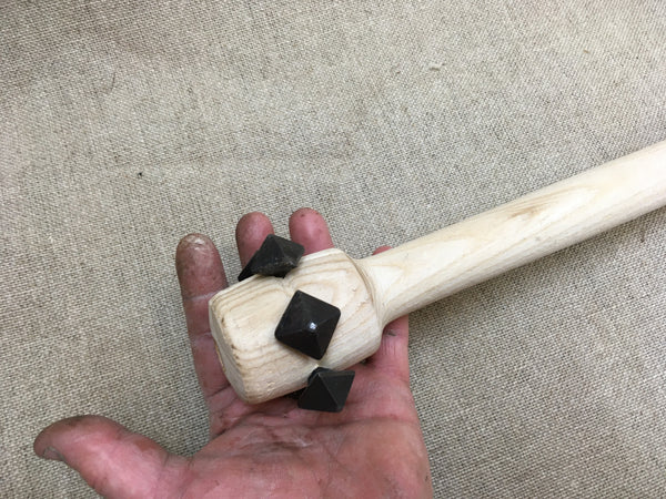 Large 6 stud lead weighted maul mace reenactment LARP