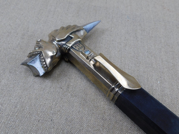 medieval war hammer bec de corbin reenactment living history LARP