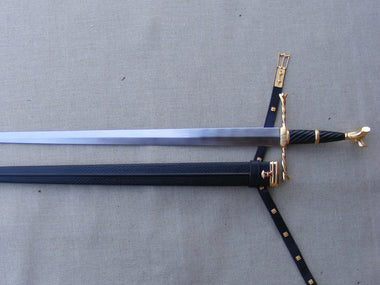 writhen hilt sword medieval reenactment long bastard hand half