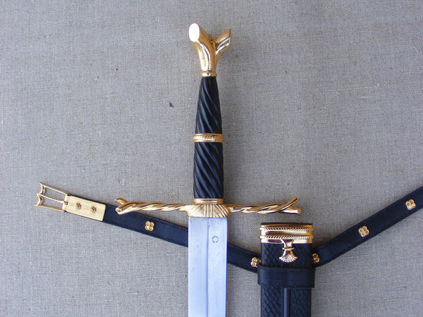 writhen hilt sword medieval reenactment long bastard hand half